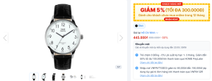 Đồng hồ Q&Q 40 mm Nam S280J304Y