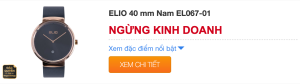 Đồng hồ ELIO Nắng Xuân 40 mm Nam EL067‑01