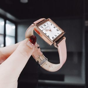 đồng hồ Tissot 1853 nữ dây da màu đỏ