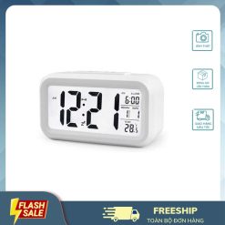 Đồng hồ để bàn đèn LED